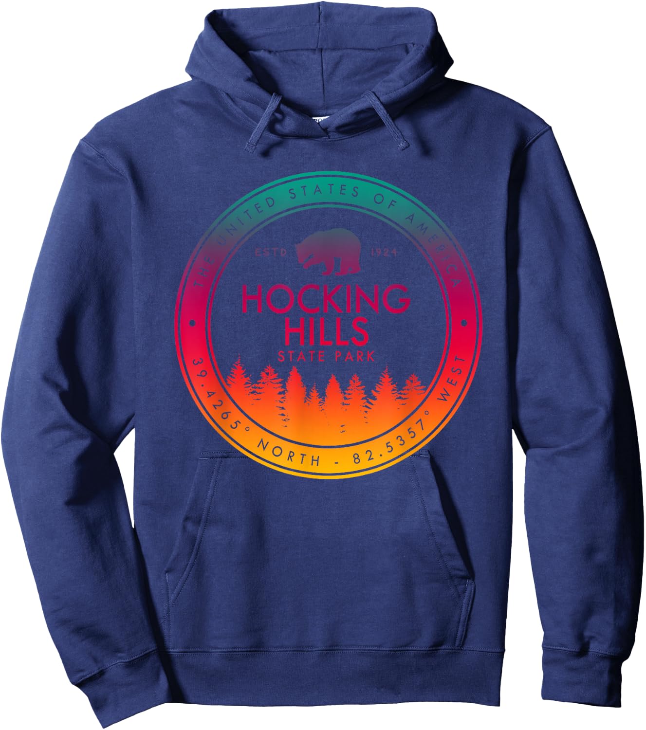Hocking Hills State Park Ohio Gifts OH Hoodie - Hoodie | Navy