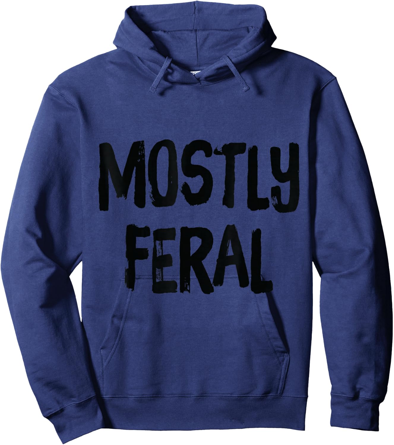 Mostly Feral Person Hoodie - Hoodie | Navy
