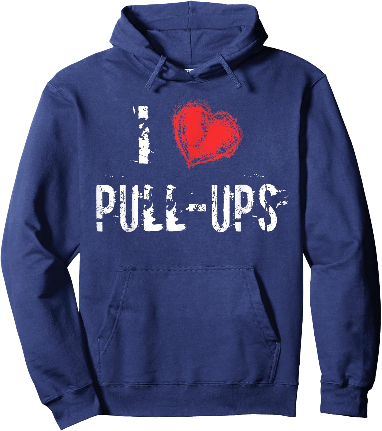 I Love Pull-Ups Workout T Shirt Hoodie - Hoodie | Navy