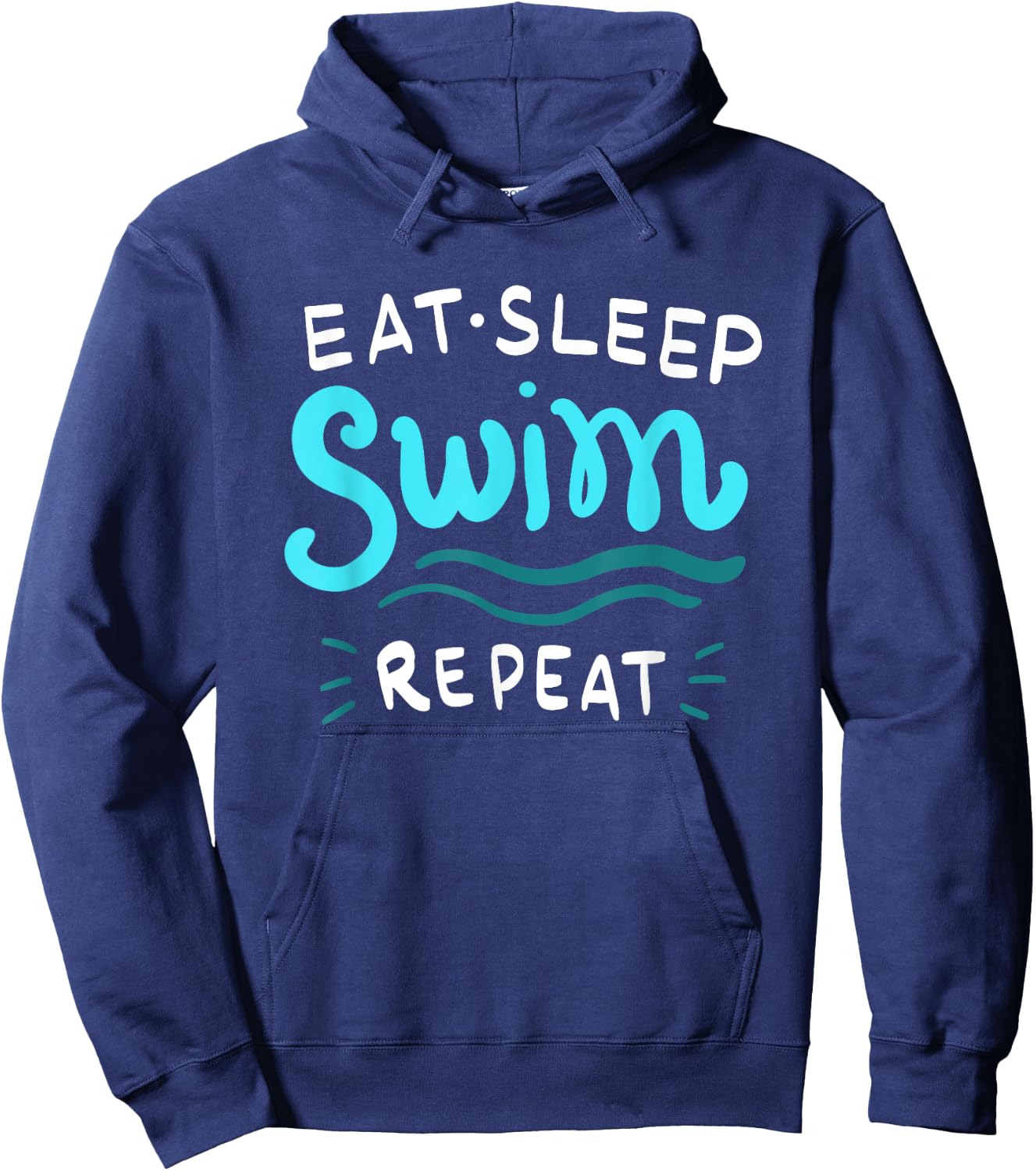 Eat Sleep Swim Repeat Swimmer Hoodie - Hoodie | Navy
