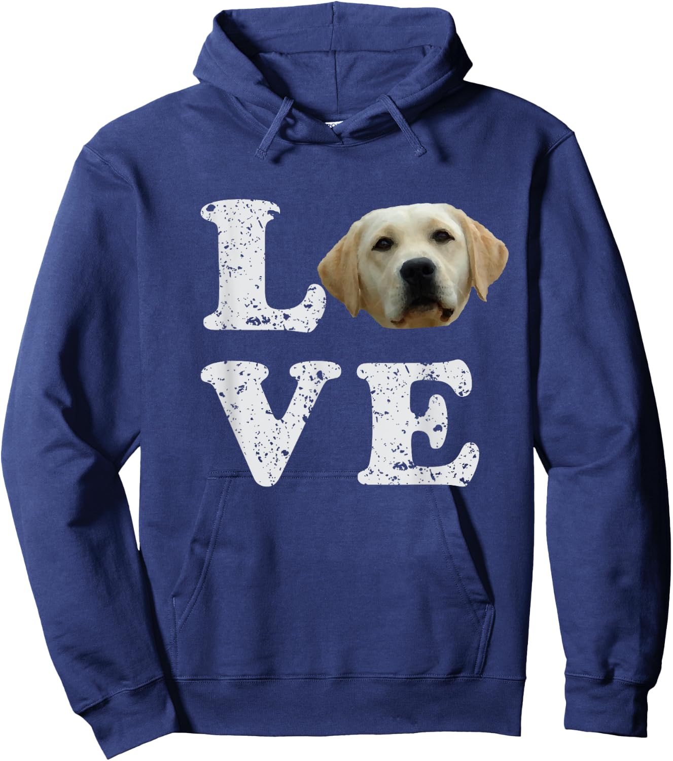I Love My Yellow Lab | Labrador Retriever Dog Hoodie - Hoodie | Navy