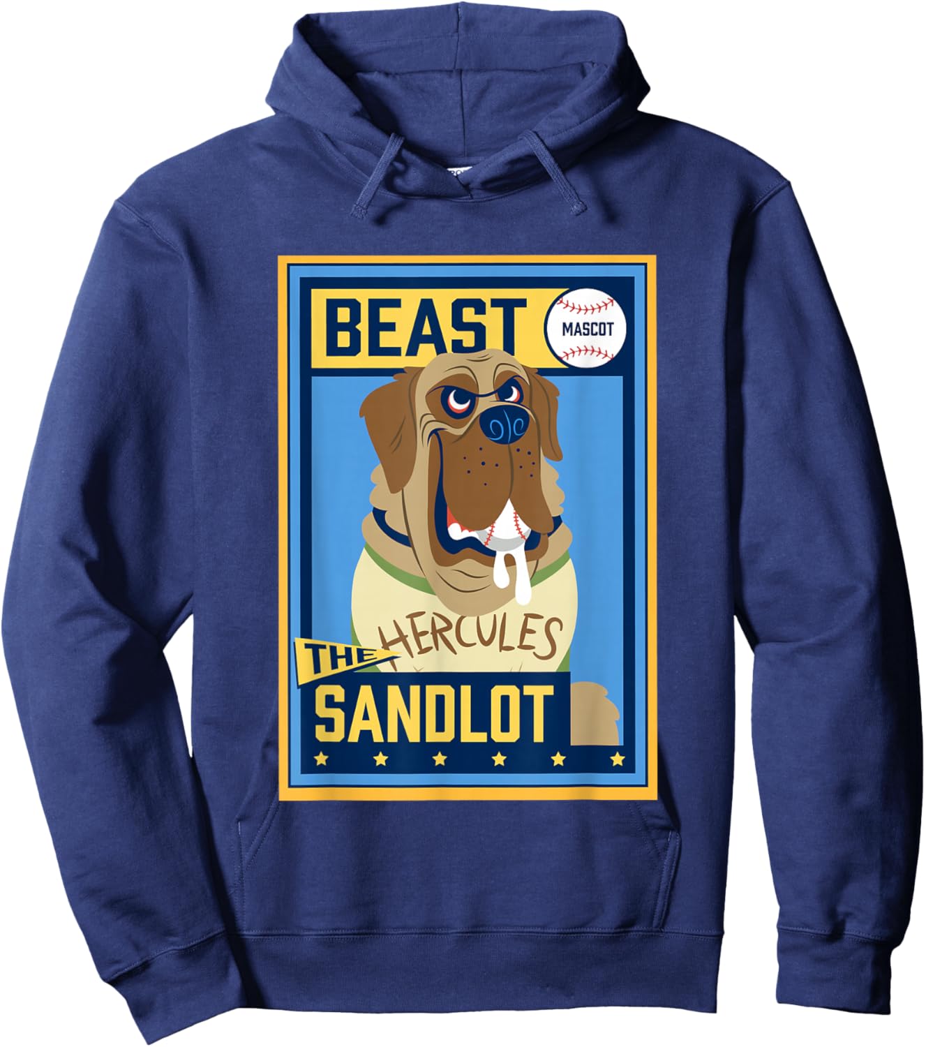 The Sandlot Hercules The Beast Retro Baseball Hoodie - Hoodie | Navy