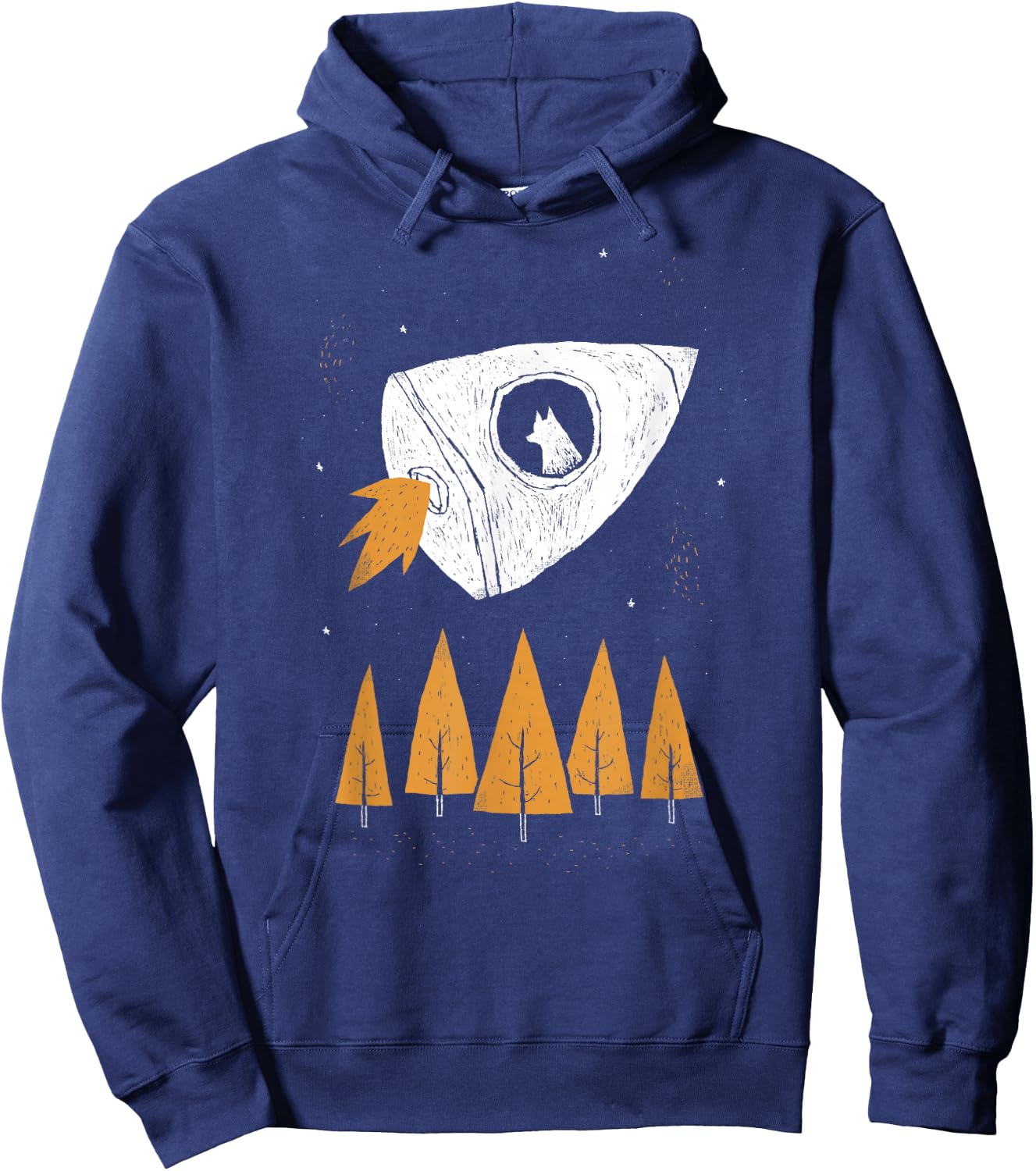 laika space dog Men Women Girls Kids Hoodie - Hoodie | Navy