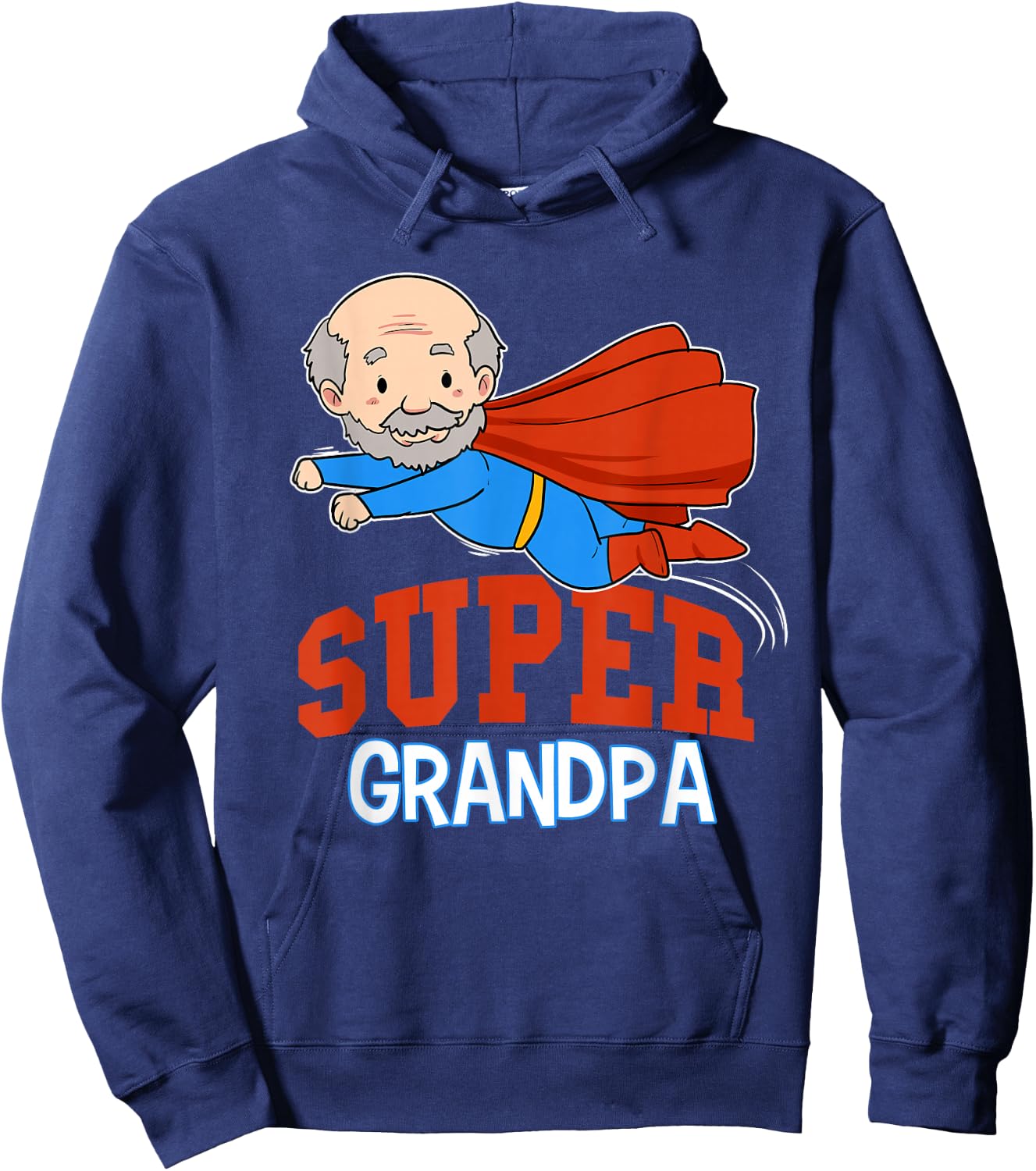 Super Grandpa Hero Grandpa Superhero Grandpa Hoodie - Hoodie | Navy