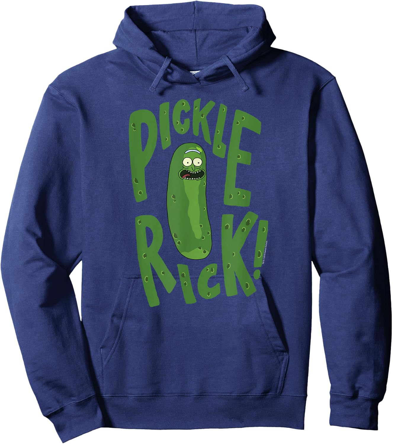 Rick and Morty Pickle Rick Cartoon Hoodie - Hoodie | Navy