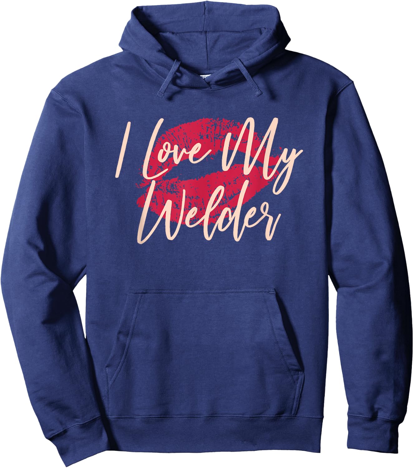 I Love My Welder Cute Welders Wife Hoodie - Hoodie | Navy