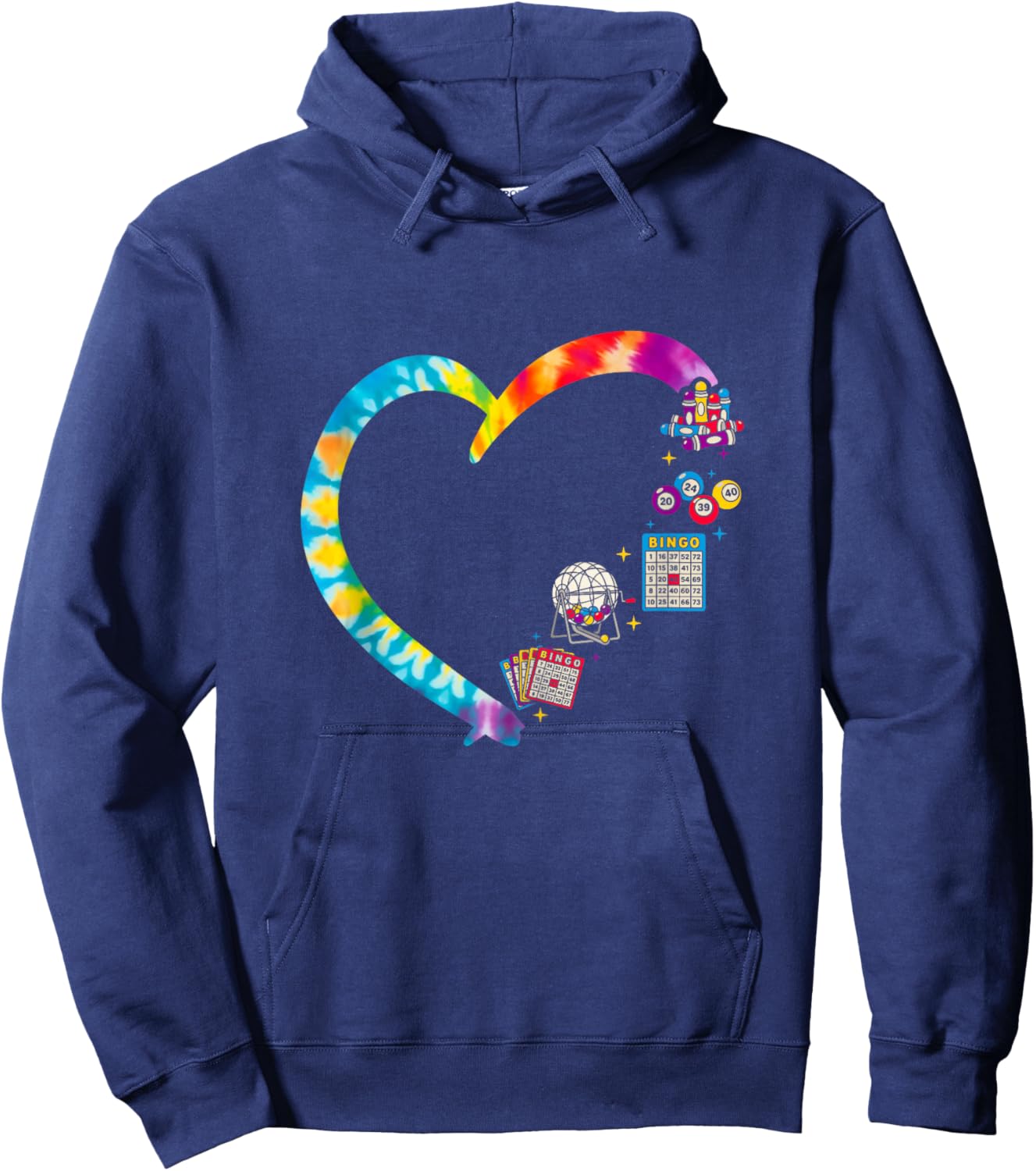Bingo Player Heart Hoodie - Hoodie | Navy