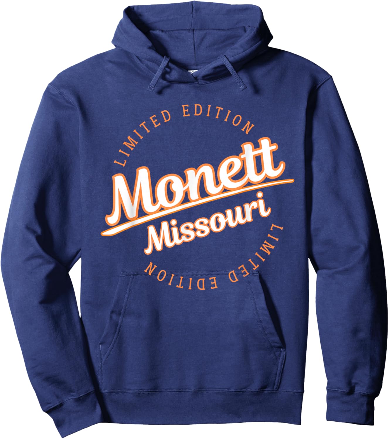 Retro Athletic Monett MO Apparel Hoodie - Hoodie | Navy