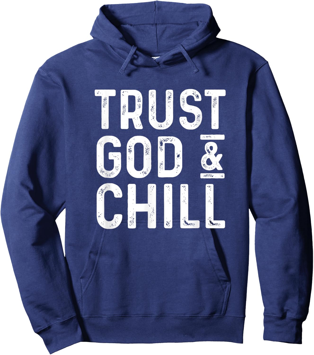 Trust God & Chill church believer Hoodie - Hoodie | Navy