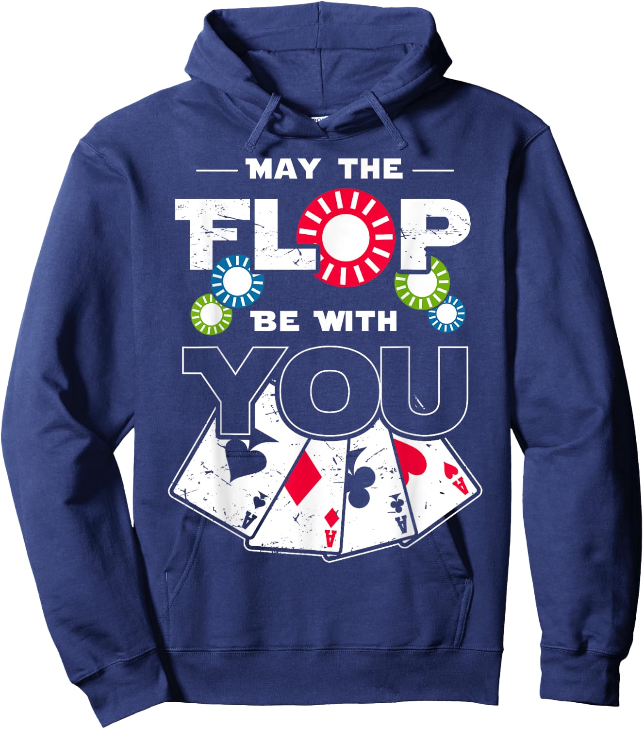 May the Flop Be With You Poker Hoodie - Hoodie | Navy