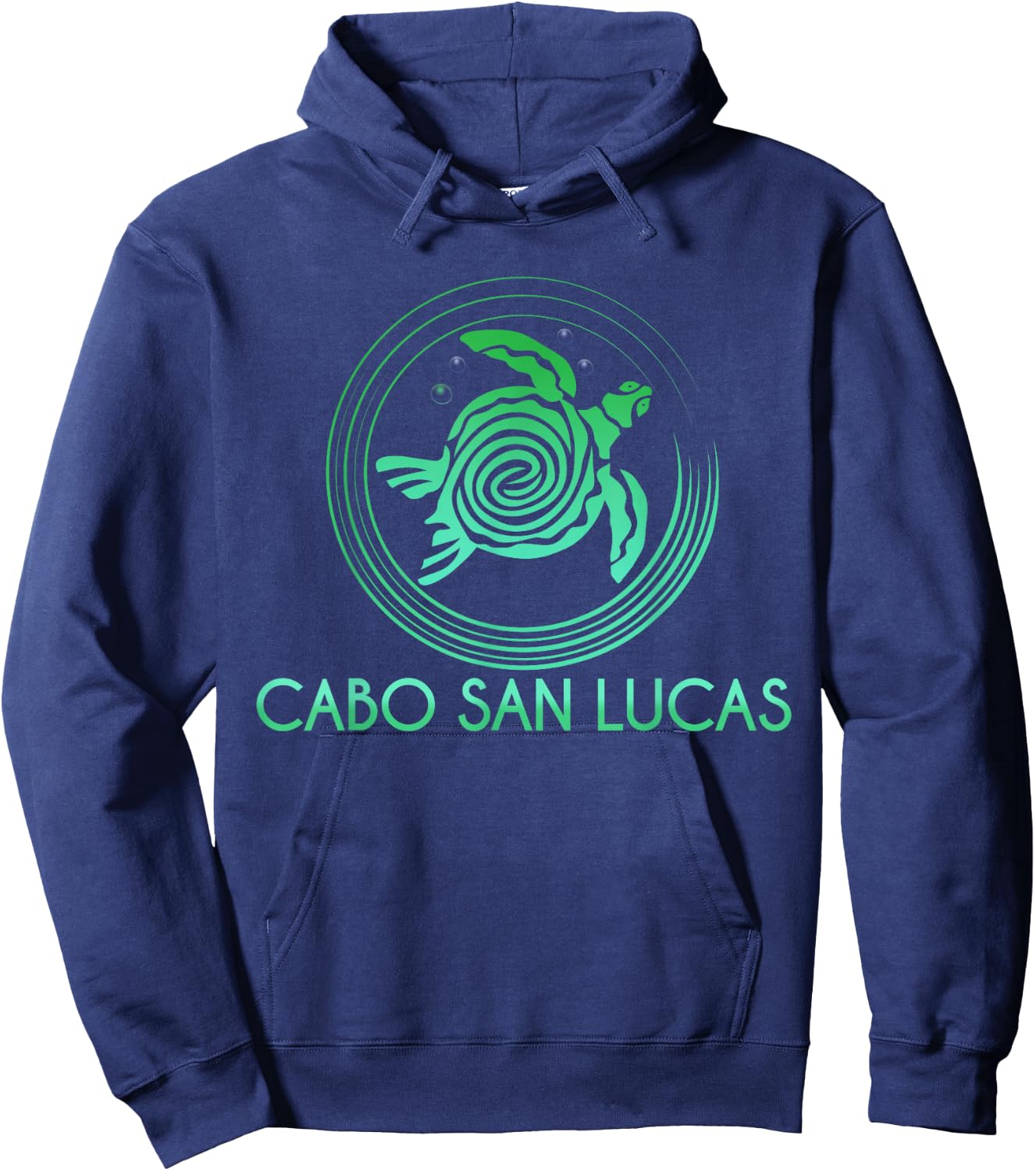 Cabo San Lucas Tribal Turtle Hoodie - Hoodie | Navy