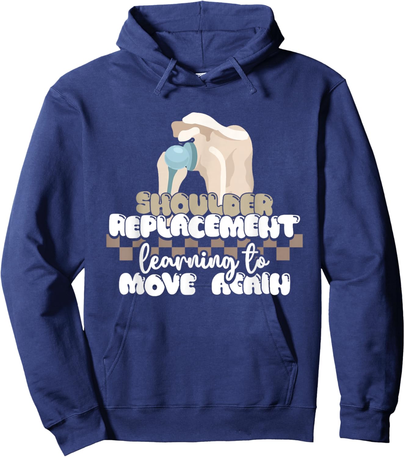Shoulder Recovery Replacement Shoulder Surgery Hoodie - Hoodie | Navy