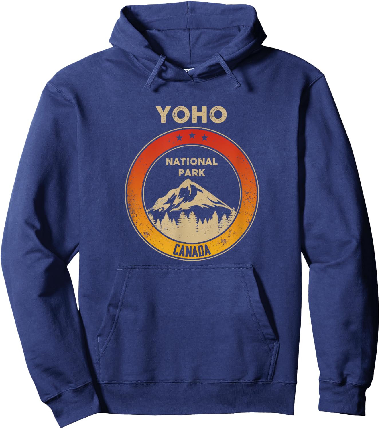 Yoho - Canadian National Park Retro Souvenir Hoodie - Hoodie | Navy