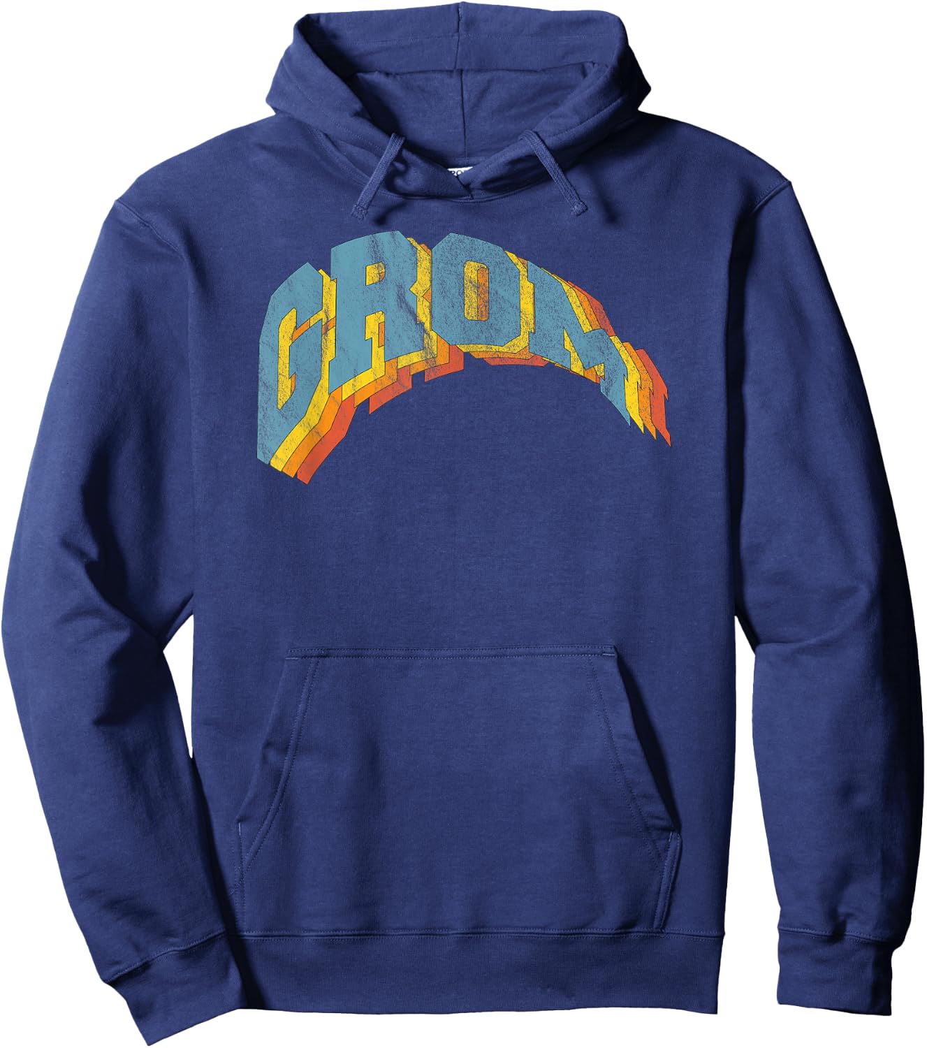 Grom Retro Distressed Hoodie - Hoodie | Navy