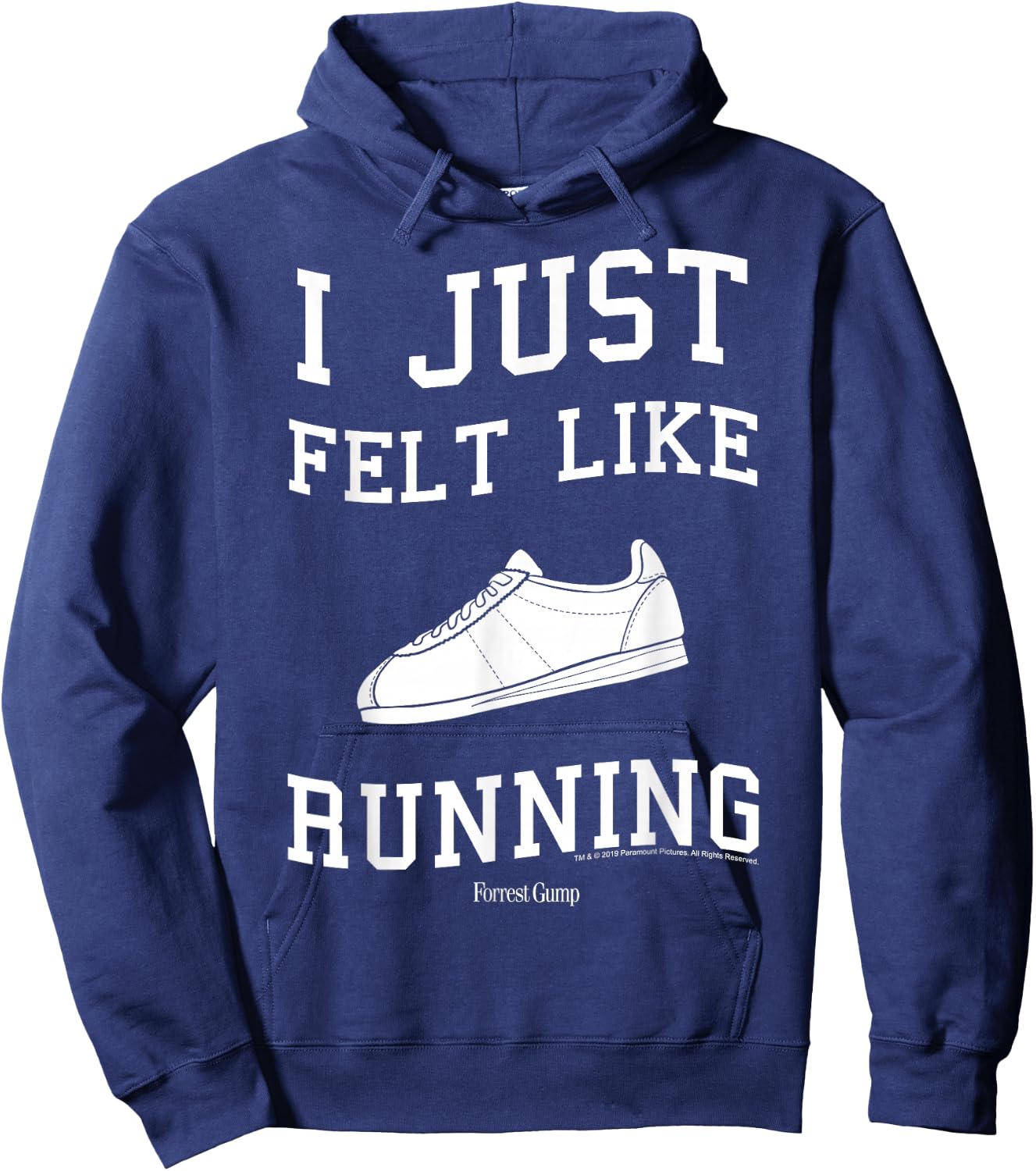 Forrest Gump I Just Felt Like Running Quote Hoodie - Hoodie | Navy