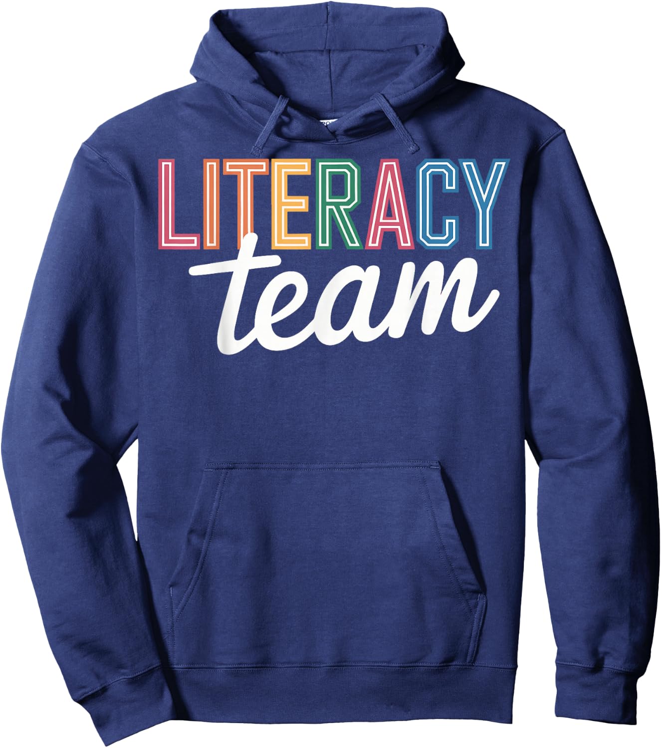 Literacy Team Teacher Hoodie - Hoodie | Navy