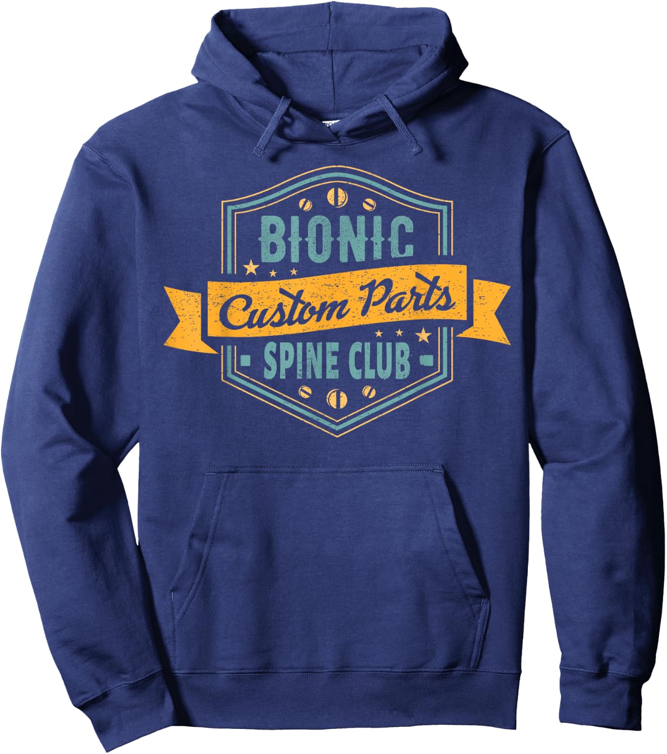 Back Surgery Recovery Gift Bionic Spine Hoodie - Hoodie | Navy