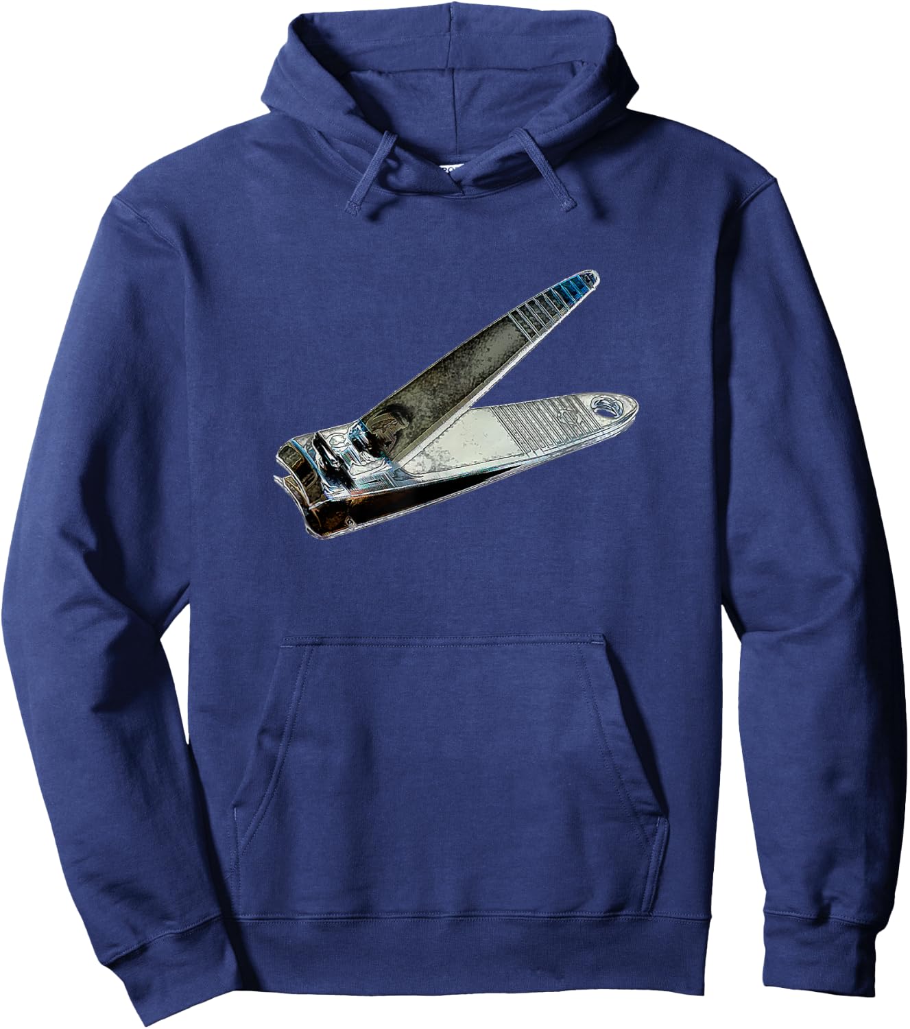 Artistic Pop Color Fingernail Clipper Hoodie - Hoodie | Navy
