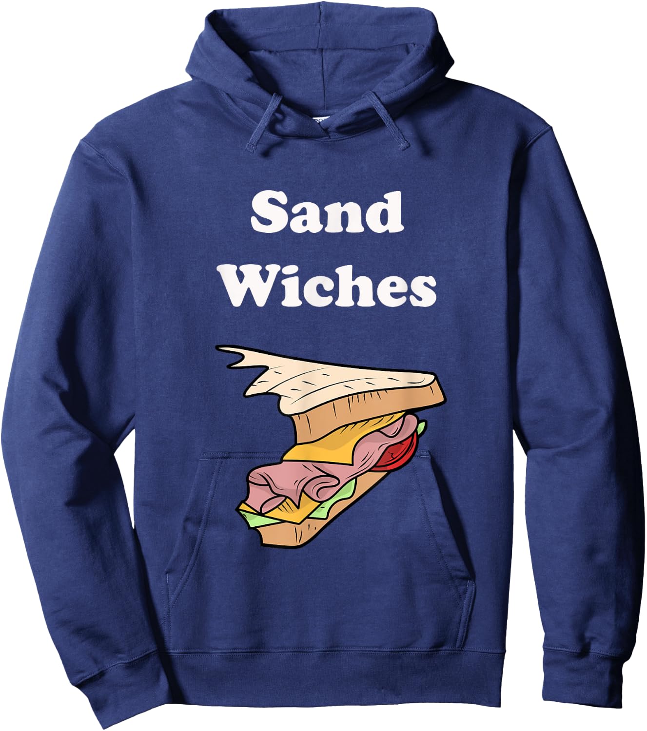 We Finish Each Other's Sandwiches Funny Food Hoodie - Hoodie | Navy
