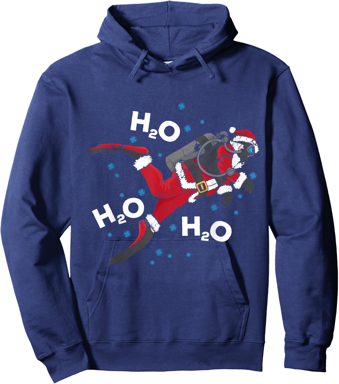 Funny Diving H2O Pun Scuba Gift Hoodie - Hoodie | Navy