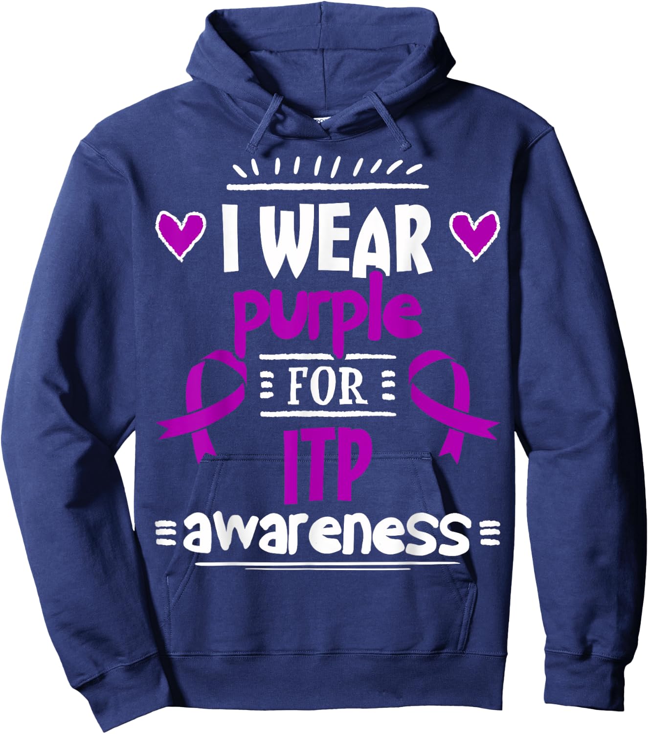 ITP - Immune Thrombocytopenia Platelets Gift Hoodie - Hoodie | Navy