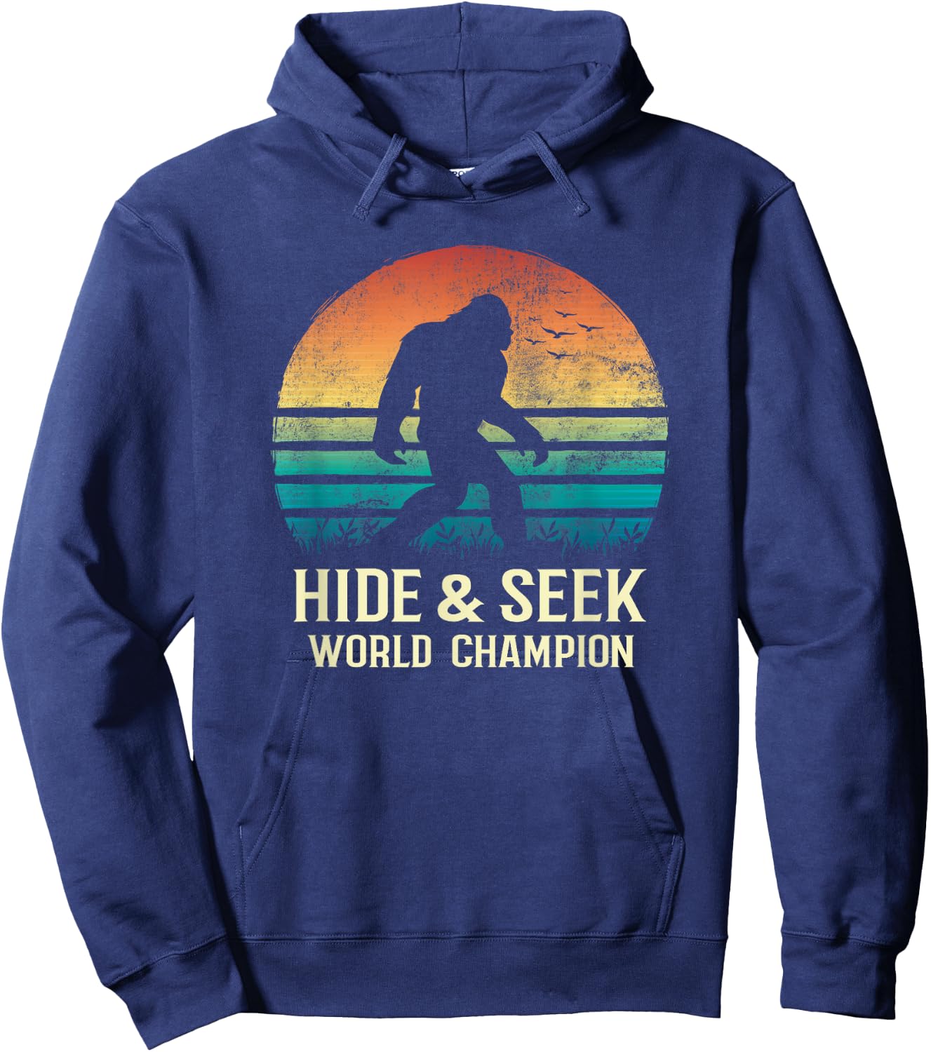Hide and Seek World Champion Bigfoot Believer Hoodie - Hoodie | Navy