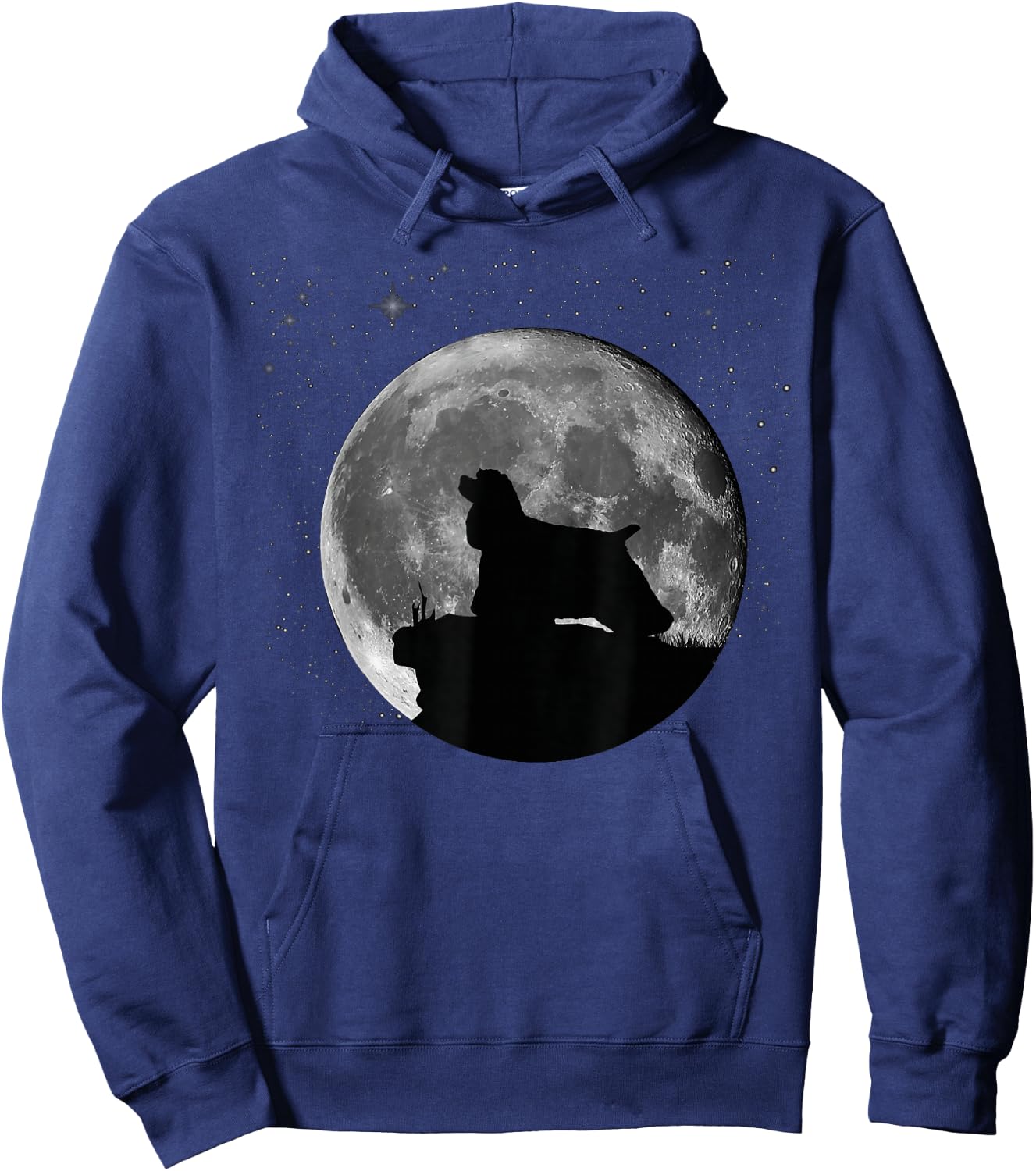 American Cocker Spaniels Moon Hoodie - Hoodie | Navy