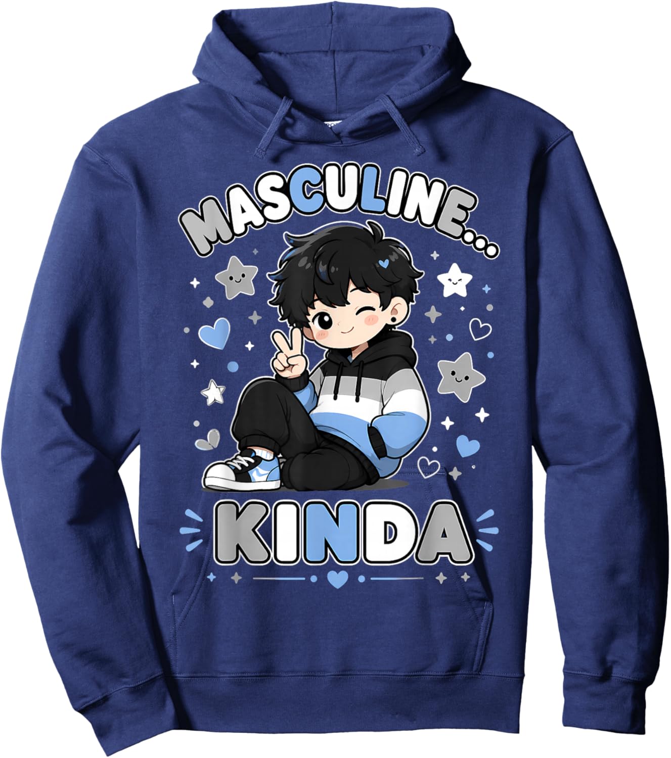 Funny Demiboy Hoodie - Hoodie | Navy
