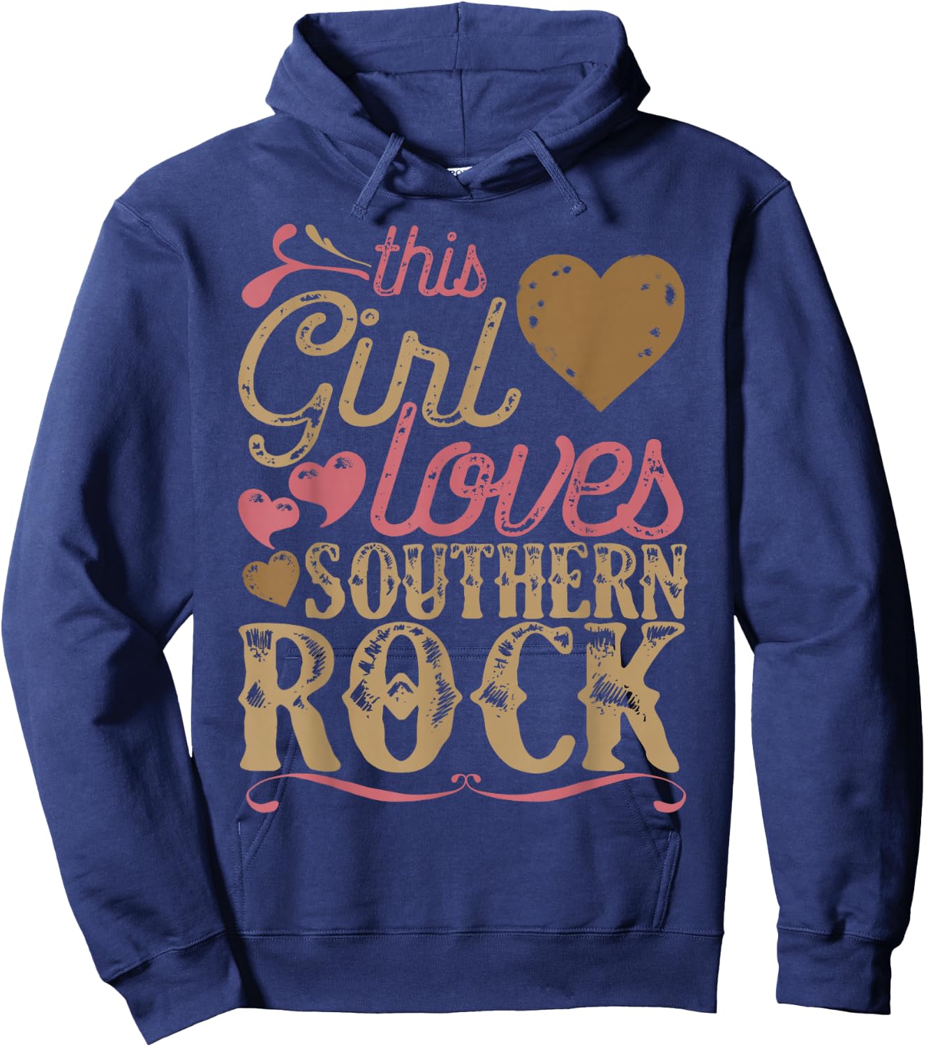 Southern Rock Shirt Gift Present Music Hoodie - Hoodie | Navy