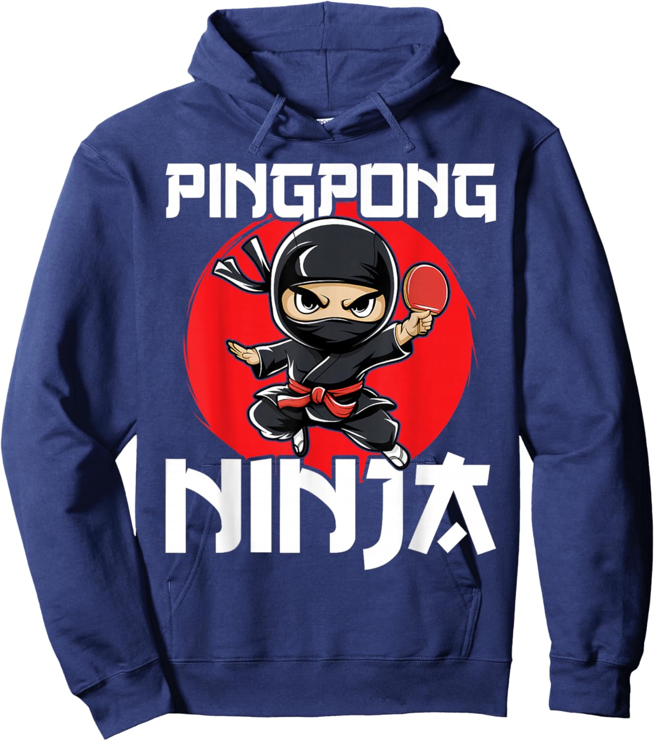 Funny Ping Pong Ninja Table Tennis Hoodie - Hoodie | Navy