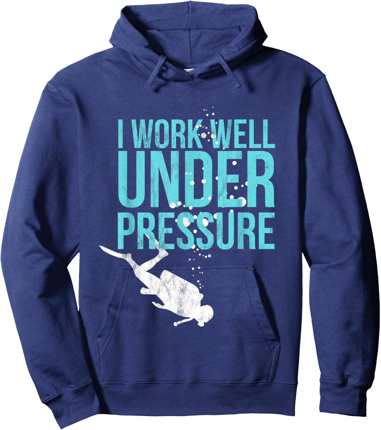 I Work Well Under Pressure - Scuba Diving Gift Hoodie - Hoodie | Navy