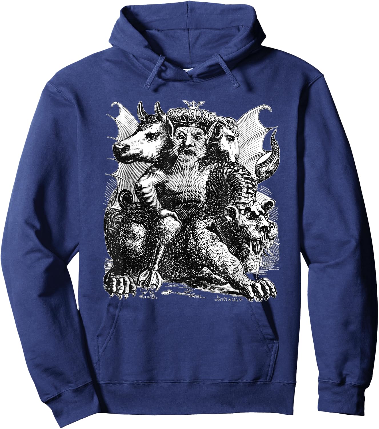 Asmodeus: Goetic Demon King Hoodie - Hoodie | Navy