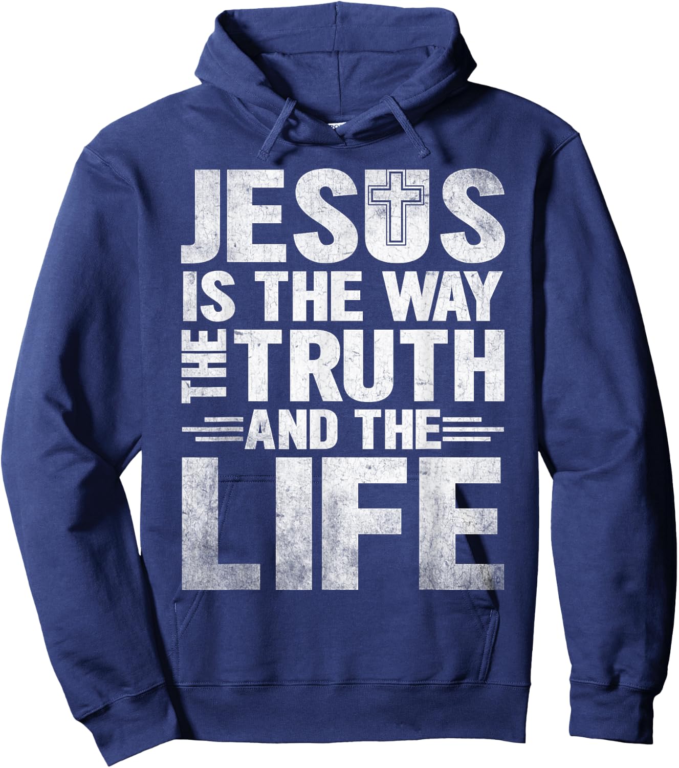 Jesus Is The Way The Truth The Life Hoodie - Hoodie | Navy