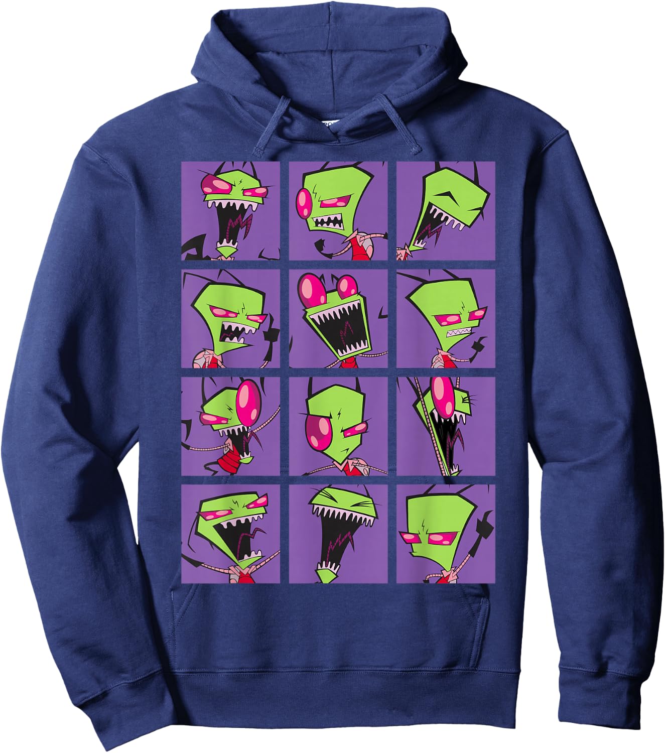 Nickelodeon Invader Zim Freak Out Collage Hoodie - Hoodie | Navy