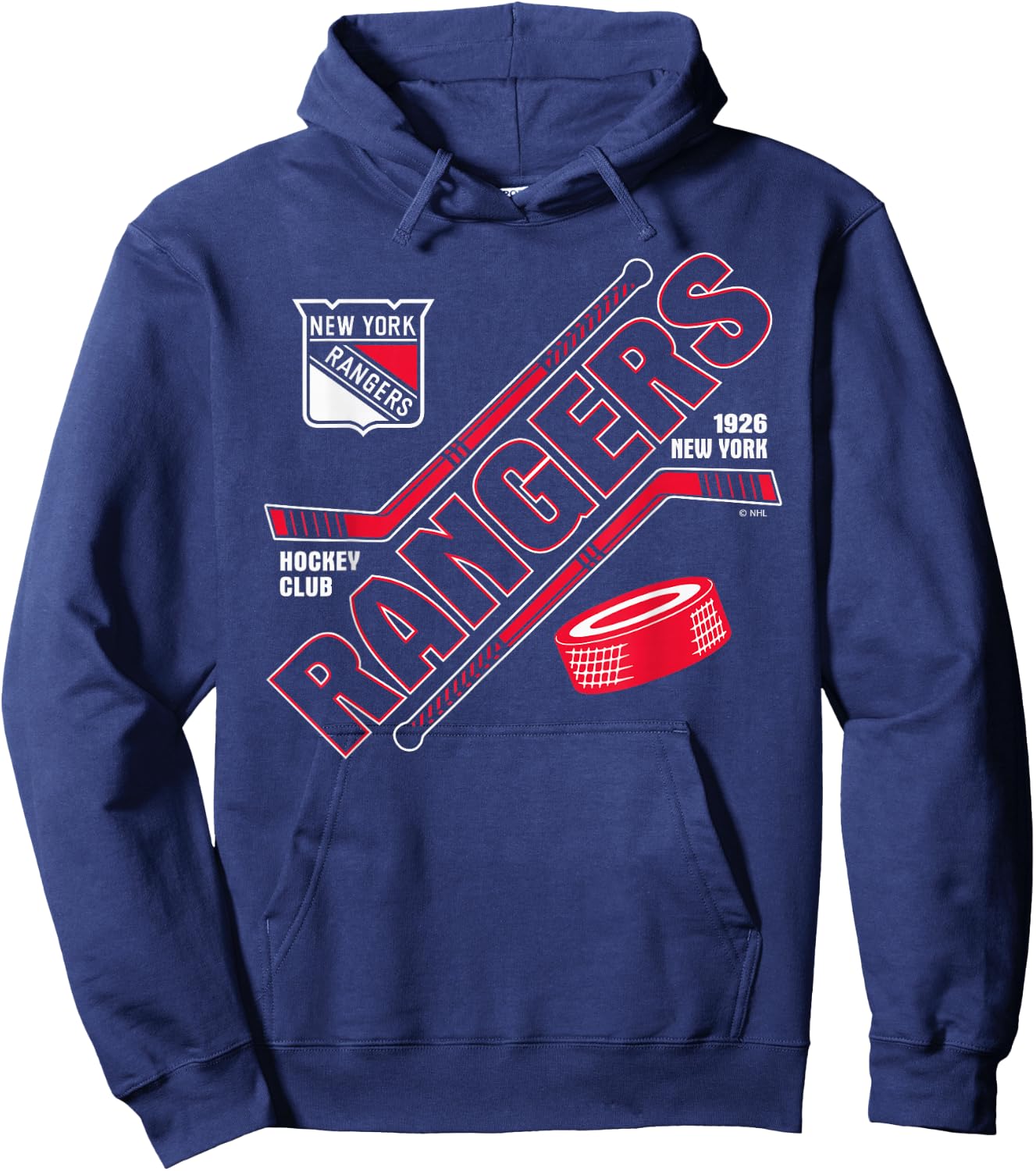 New York Rangers Force Blue Officially Licensed Hoodie - Hoodie | Navy