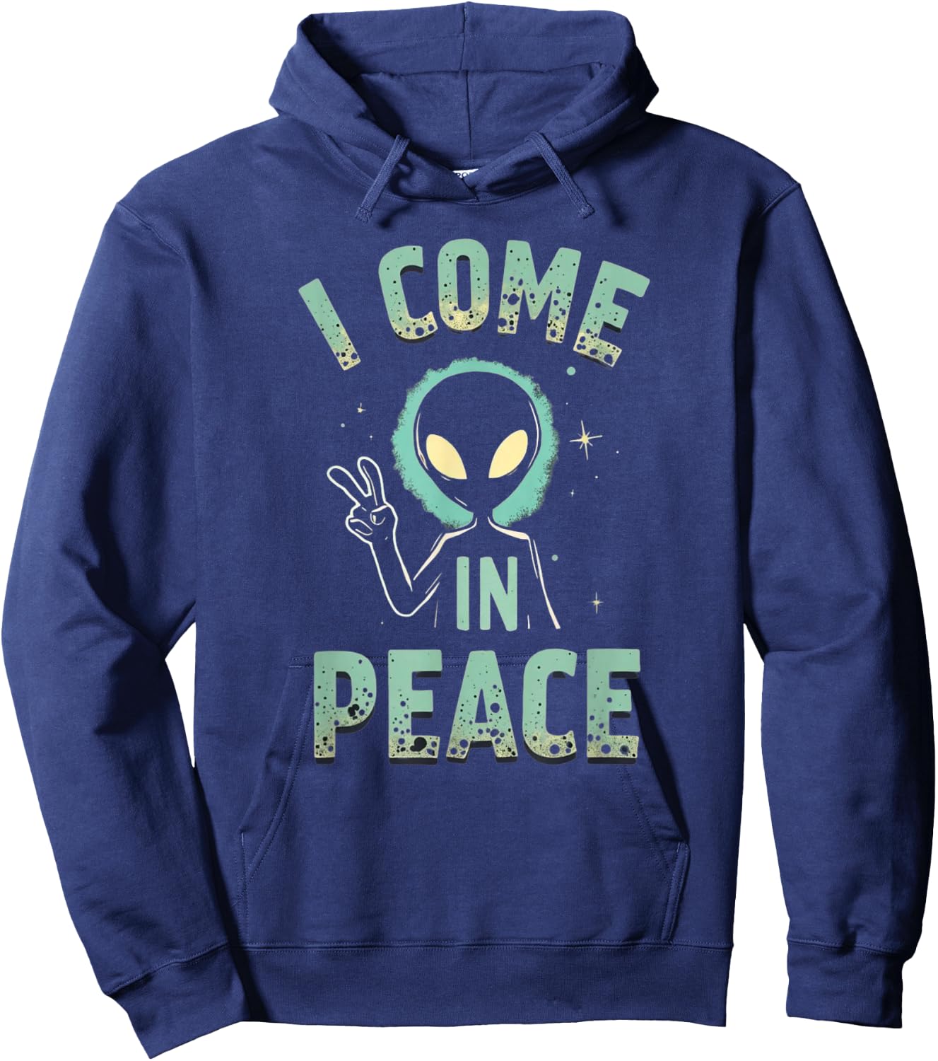 I Come In Peace Hoodie - Hoodie | Navy