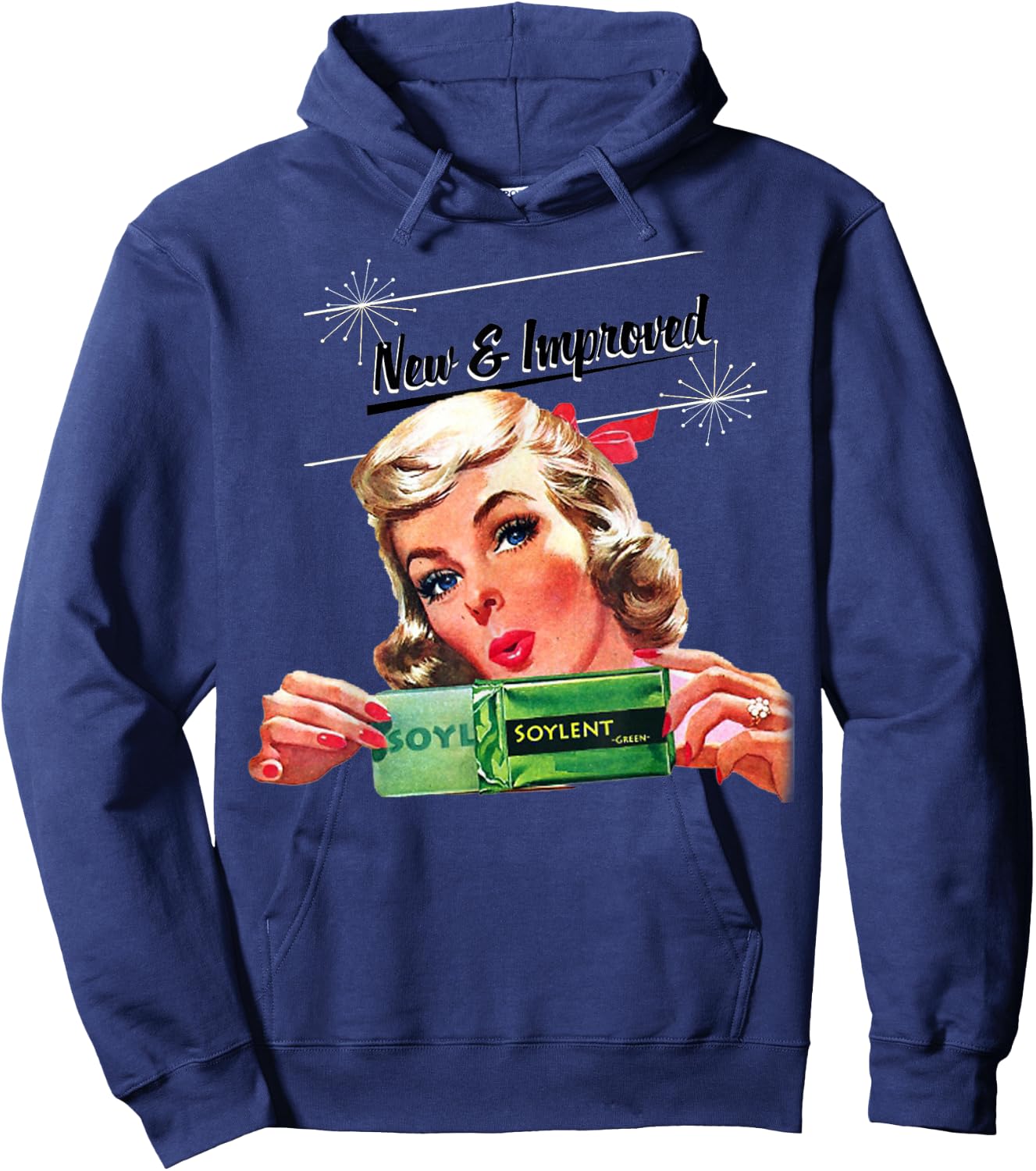 New & Improved Soylent Green is People Hoodie - Hoodie | Navy