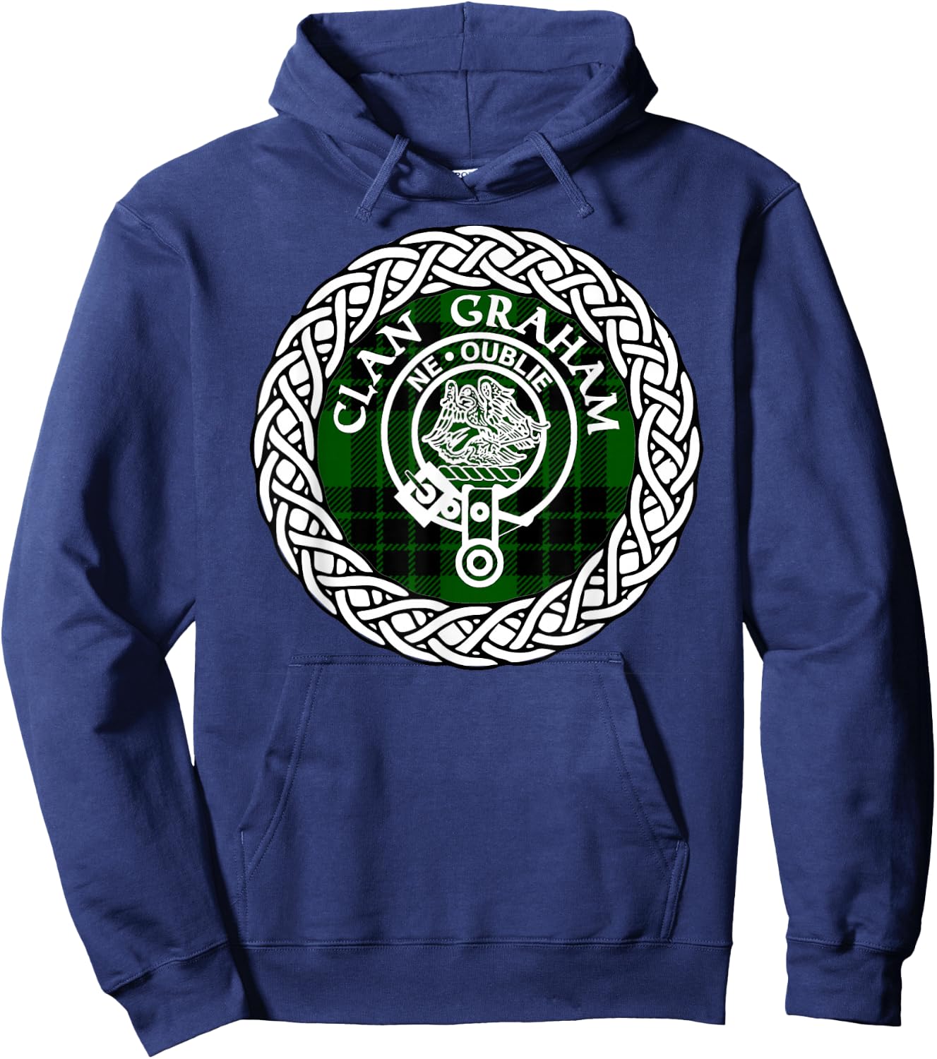 Graham Clan surname Scottish tartan Hoodie - Hoodie | Navy