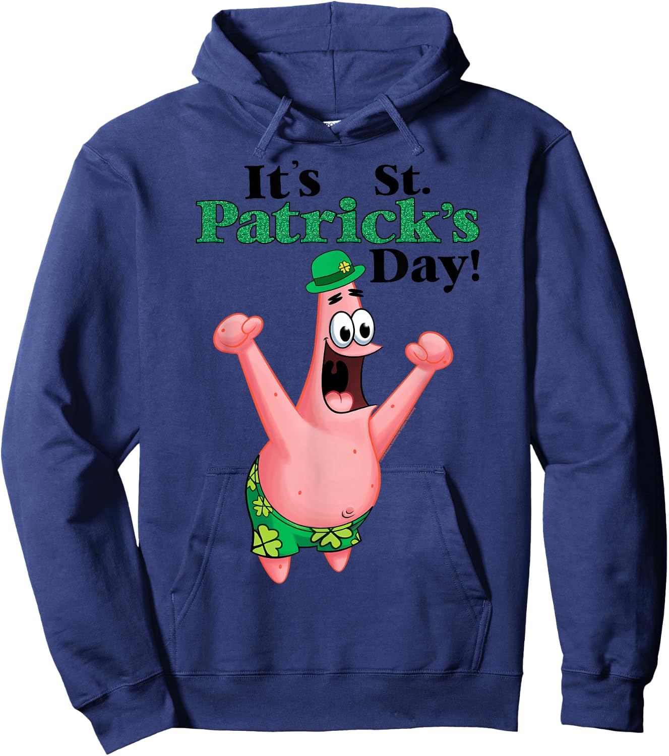 Spongebob St. Patrick's Day Hoodie - Hoodie | Navy
