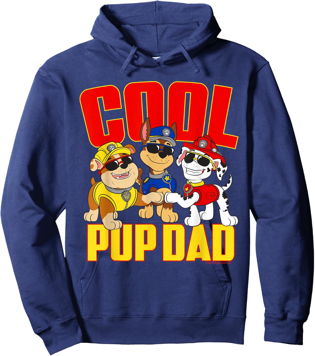 Paw Patrol Father's Day Cool Pup Dad Hoodie - Hoodie | Navy