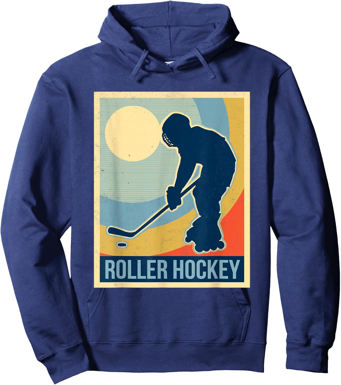 Roller hockey vintage shirt Hoodie - Hoodie | Navy