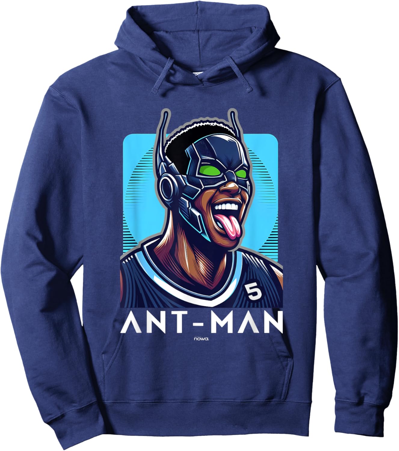 Ant Smiling and Winning the Basketball Game Man Hoodie - Hoodie | Navy