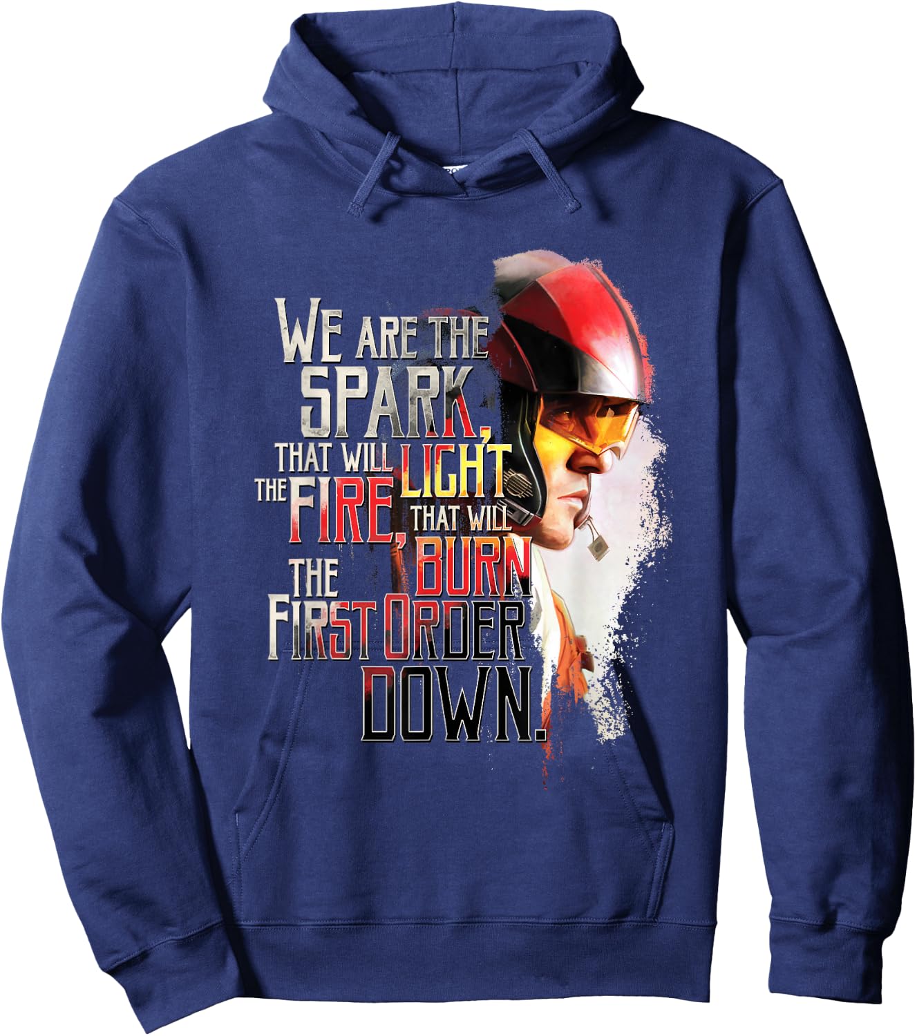 Star Wars Poe Dameron We Are The Spark Quote Hoodie - Hoodie | Navy