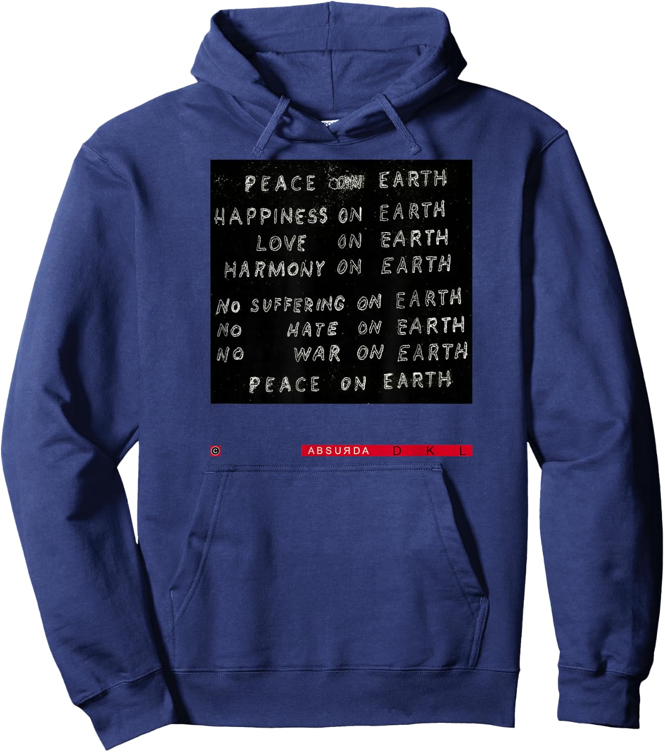 Studio: David Lynch Peace ON Earth Hoodie - Hoodie | Navy