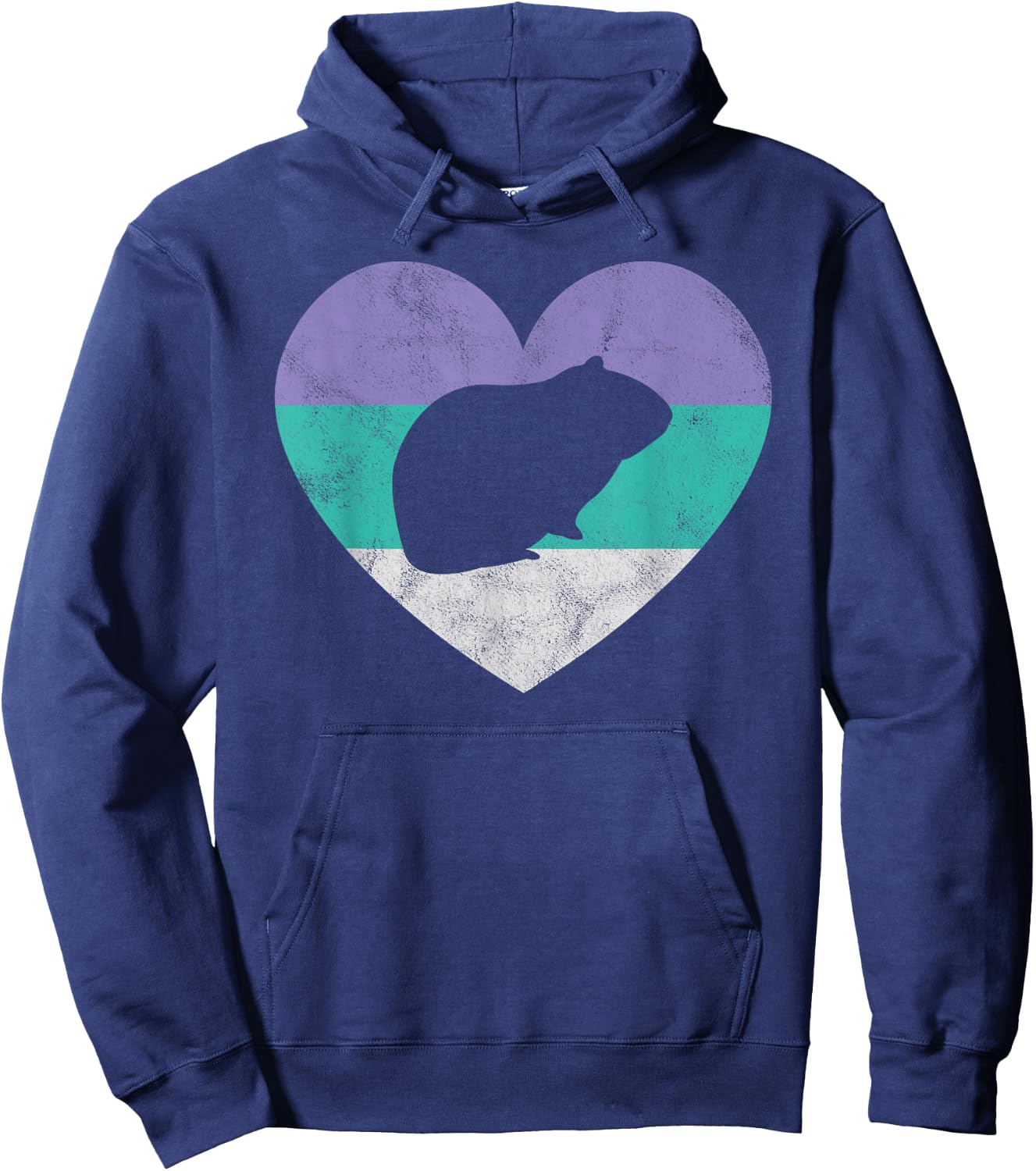 Guinea Pig Gift Shirt & Girls Retro Cute Hoodie - Hoodie | Navy