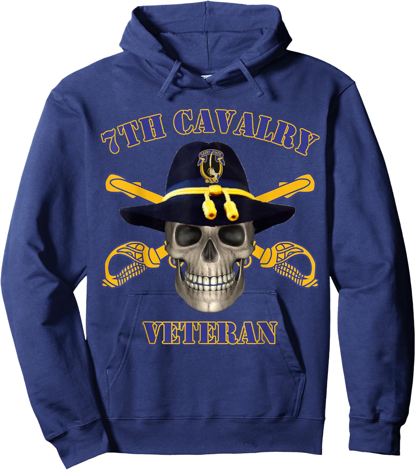 7th Cavalry - for Army Vets of Seventh Cavalry Hoodie - Hoodie | Navy