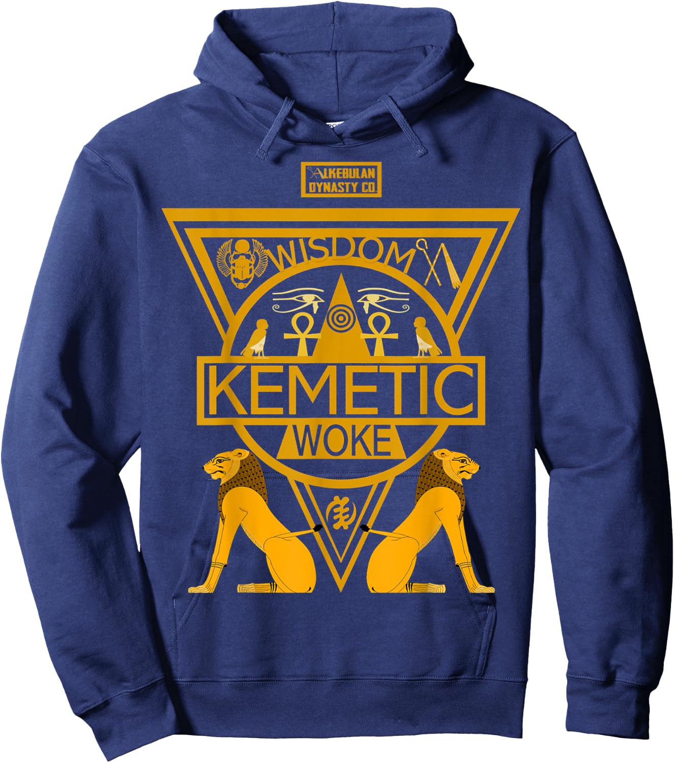 Kemetic Spirituality Ancient Egyptian Art Hoodie - Hoodie | Navy