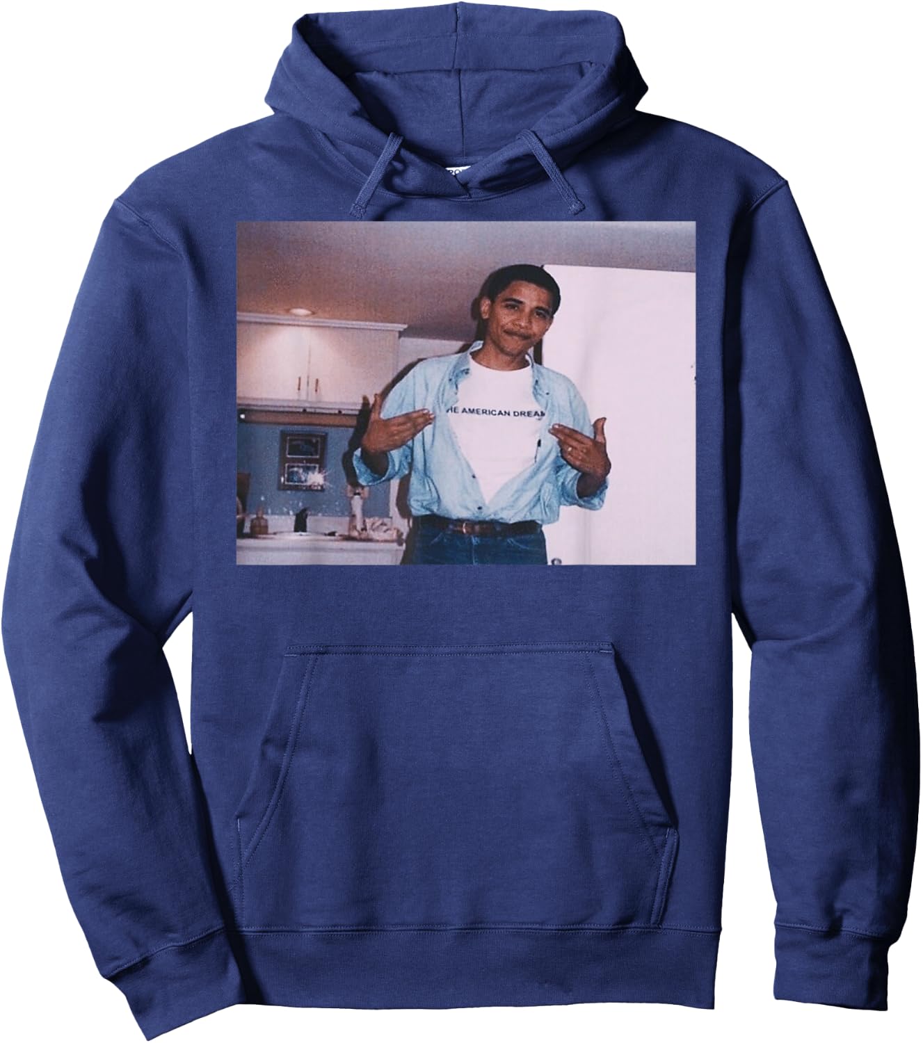 Obama Dreams President of America USA Hoodie - Hoodie | Navy