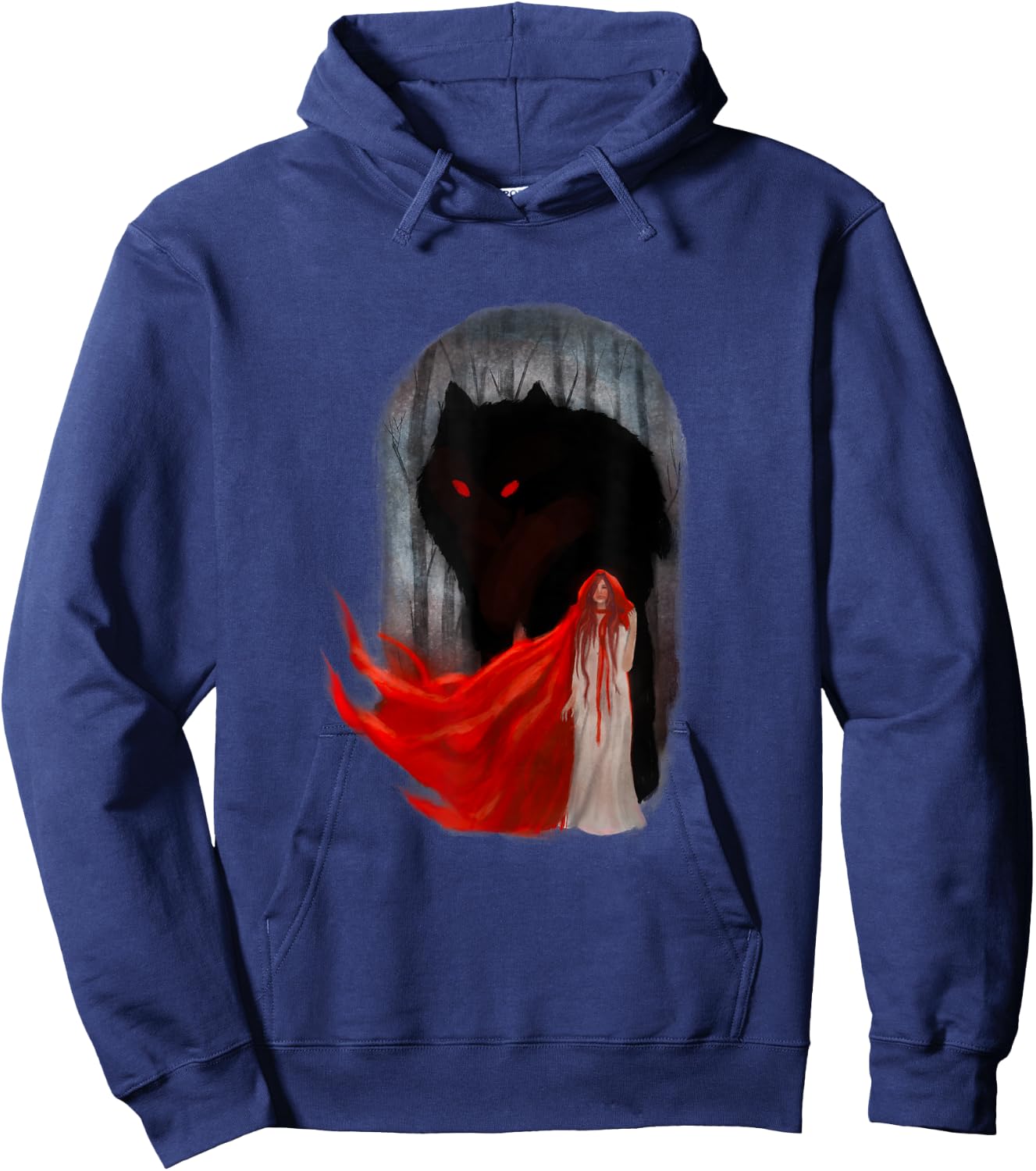Big Wolf & Riding Hood Fairy Tale Hoodie - Hoodie | Navy