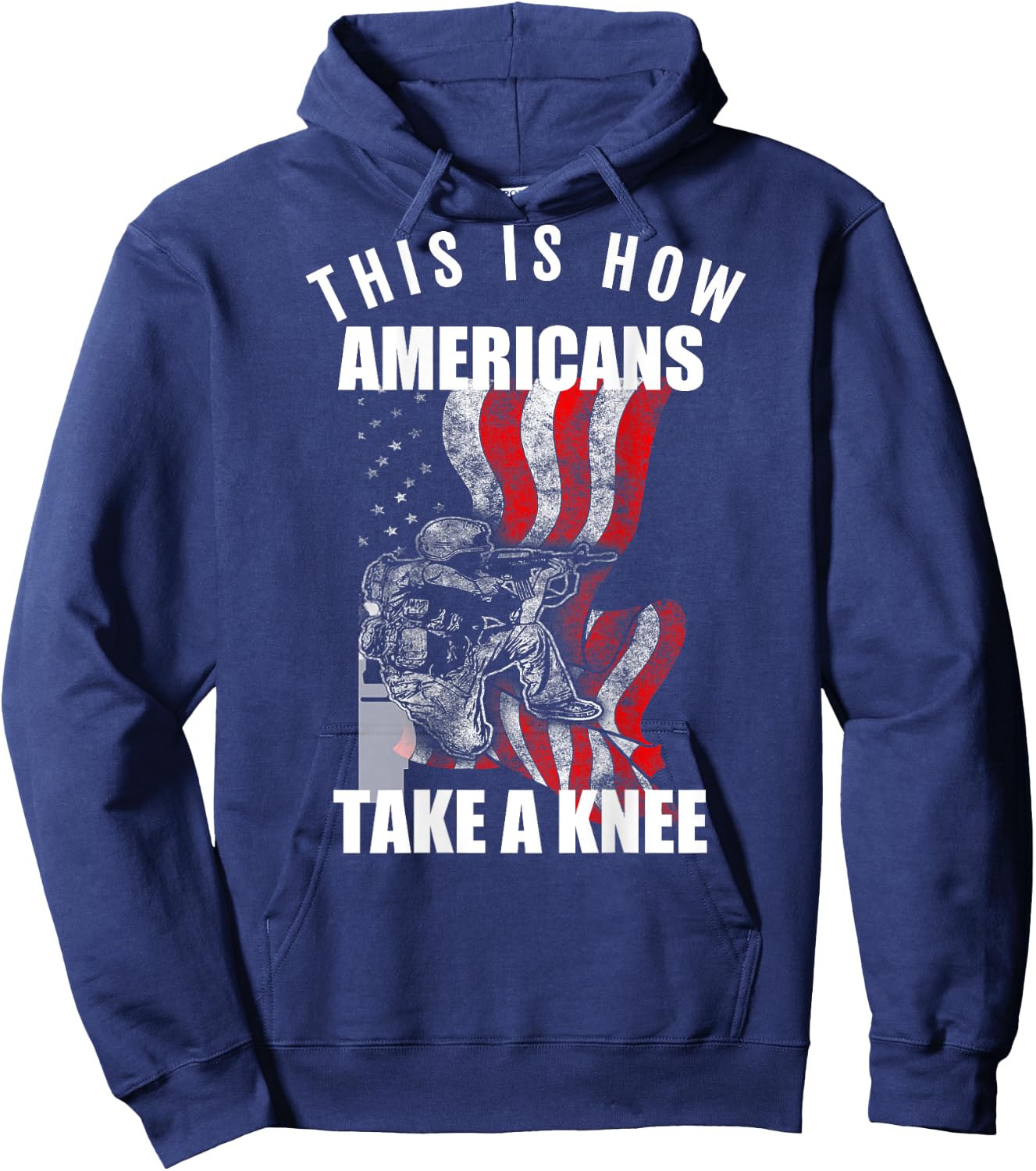 This Is How Americans Take a Knee Hoodie - Hoodie | Navy